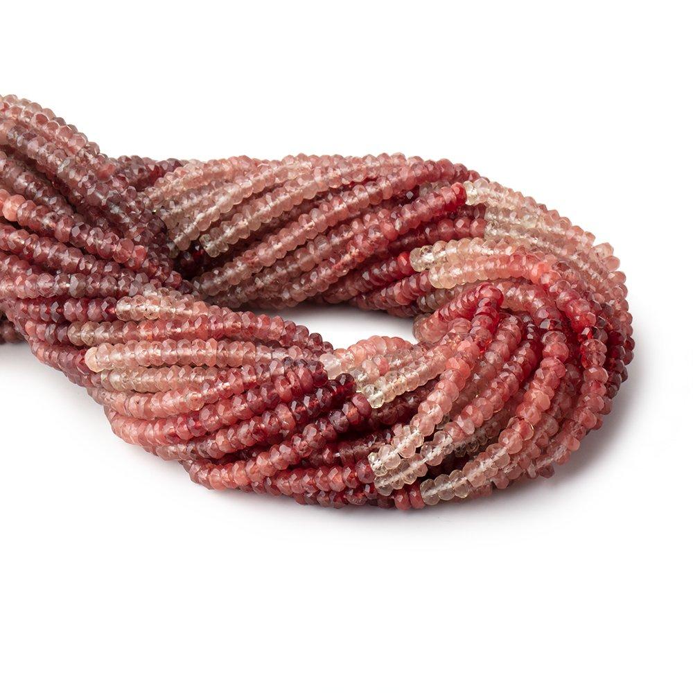 4.5mm Shaded Andesine Faceted Rondelle Beads 13 inch 140 pieces