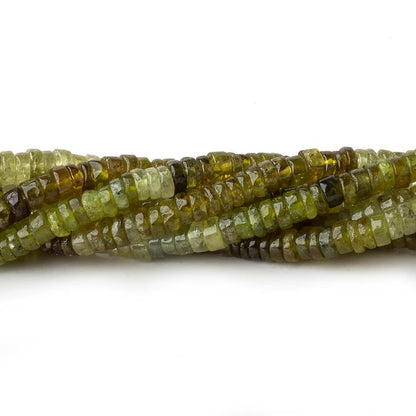 4.5mm Shaded Grossular Garnet plain heshi beads 14 inch 175 pieces