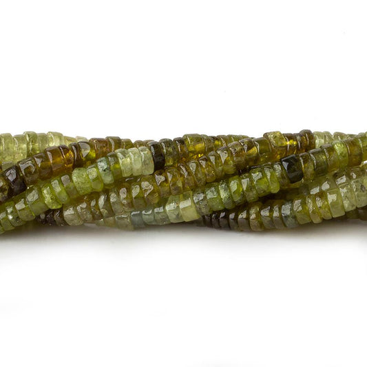 4.5mm Shaded Grossular Garnet plain heshi beads 14 inch 175 pieces