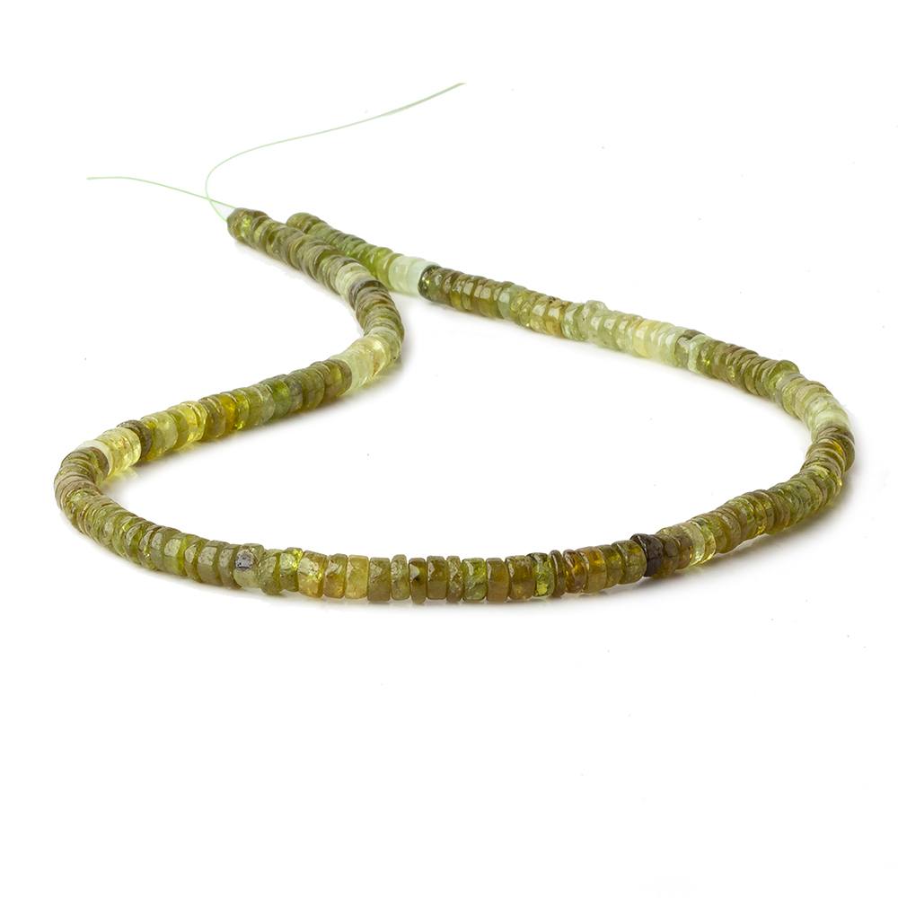 4.5mm Shaded Grossular Garnet plain heshi beads 14 inch 175 pieces