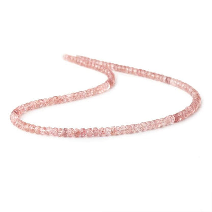 4.5mm Strawberry Quartz Faceted Rondelle Beads 16 inch 148 pieces