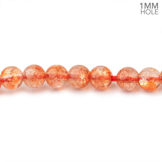 4.5mm Sunstone Plain Round Beads 21 inch 126 pieces AAA 1mm hole