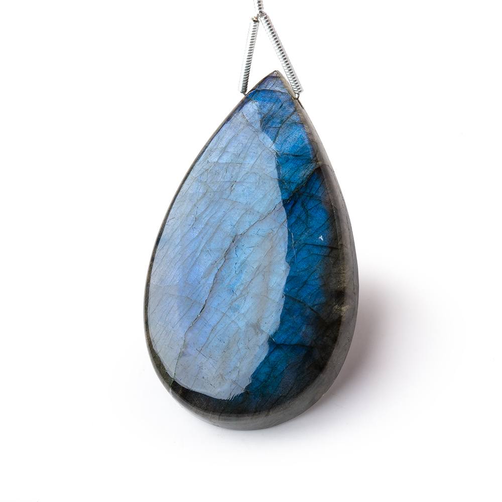 45x26x8mm Labradorite Plain Pear Pendant 1 AAA Focal