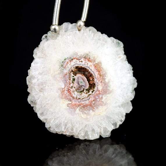 45x48mm Solar Quartz Plain Slice Bead 1 piece