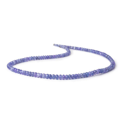 3-5mm Tanzanite Plain Rondelle Beads 15.5 inch 145 pieces A