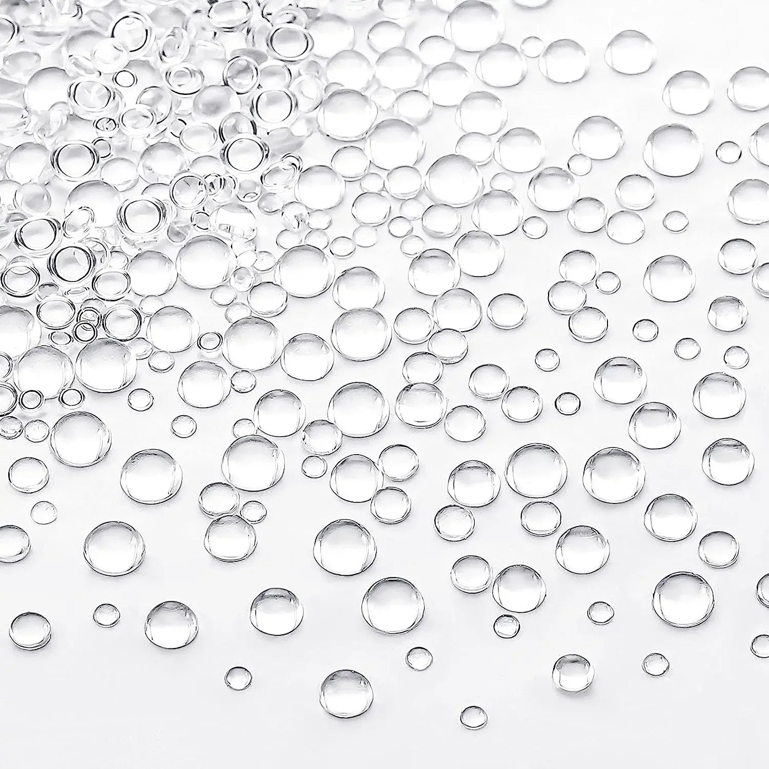 350Pcs Clear Dewdrop Holographic Water Droplets Embellishments Card Making Supplies Resin Dewdrop Beads Waterdrop for DIY Crafts