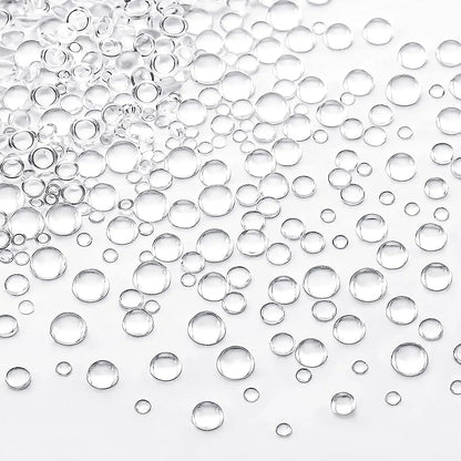 350Pcs Clear Dewdrop Holographic Water Droplets Embellishments Card Making Supplies Resin Dewdrop Beads Waterdrop for DIY Crafts