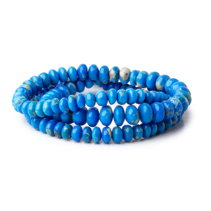 4-7mm Ceruleite Plain Rondelle Beads 18 inch 132 pieces AAA