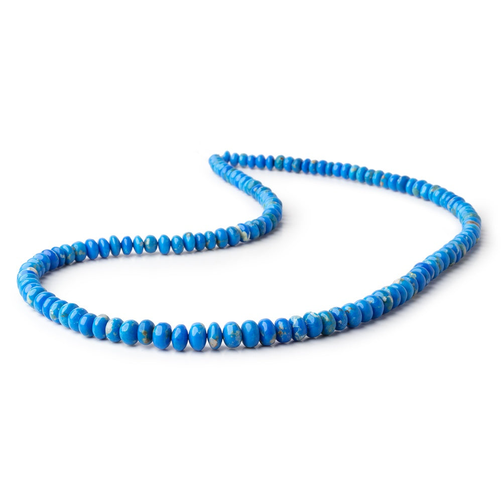 4-7mm Ceruleite Plain Rondelle Beads 18 inch 132 pieces AAA