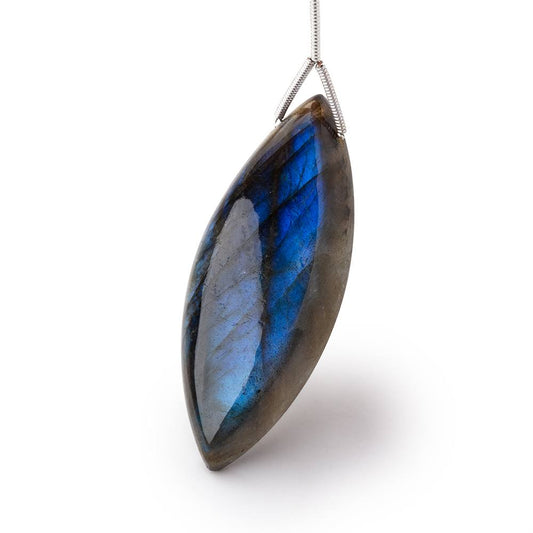 48x19x8mm Labradorite Plain Marquise Pendant 1 AAA Focal