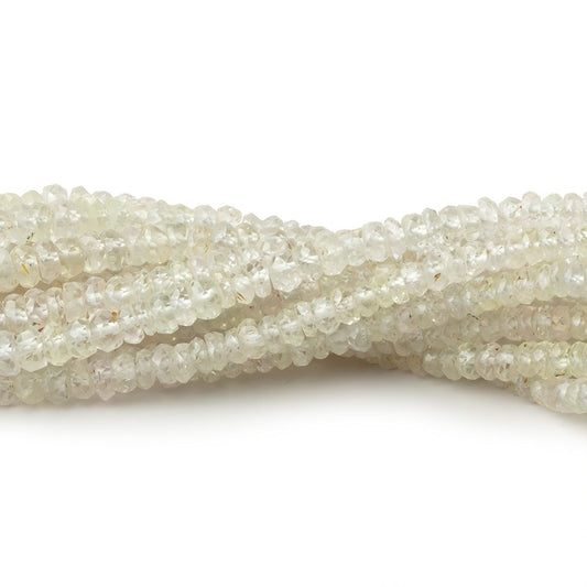 2-4mm Pale Yellow Sapphire Faceted Rondelle Beads 16 inch 227 pieces