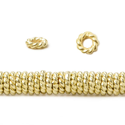 4mm 14kt Gold Plated Copper Jumpring 8 inch 175 pieces