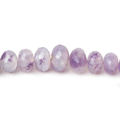 4mm - 9mm Morado Purple Opal faceted rondelles 18 inch 103 beads