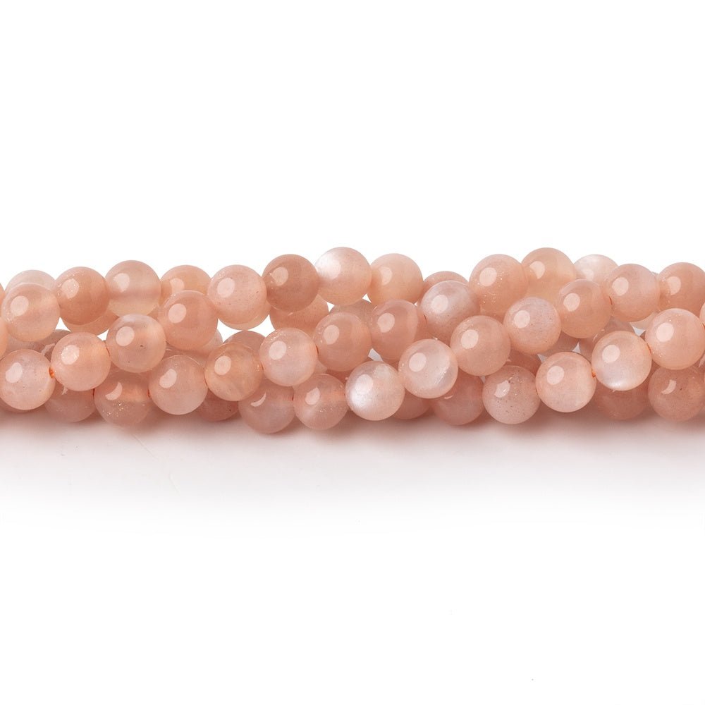 4mm Angel Skin Moonstone Plain Rounds 15.5 inch 95 beads AA