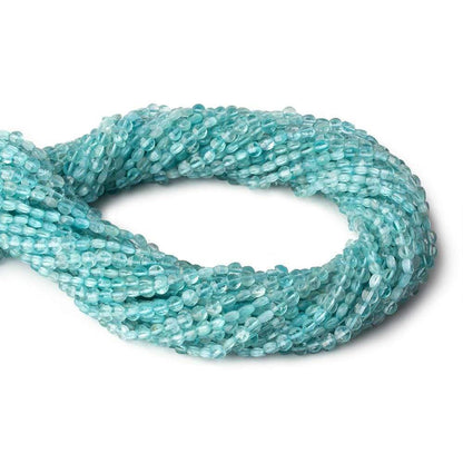 4mm Apatite checkerboard calibrated faceted coins 12.5 inch 82 beads AAA