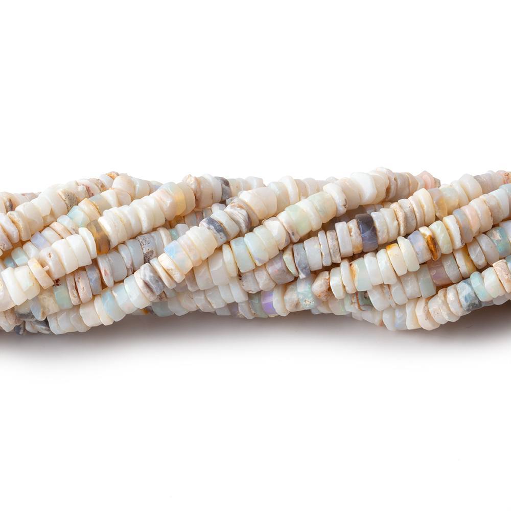 4mm Australian Opal Heishi Beads 13 inch 235 pieces