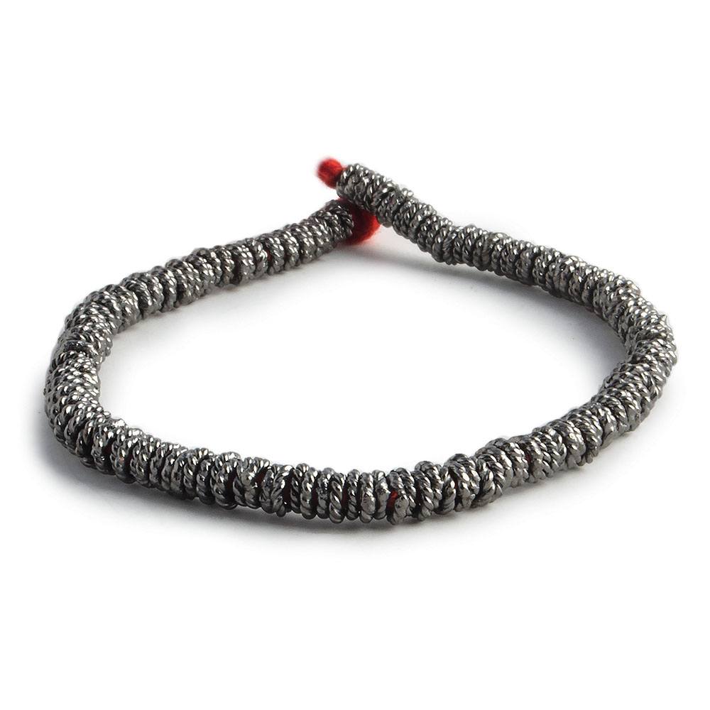 4mm Black Gold plated Twisted Jump Ring Strand 8 inch 163 pieces