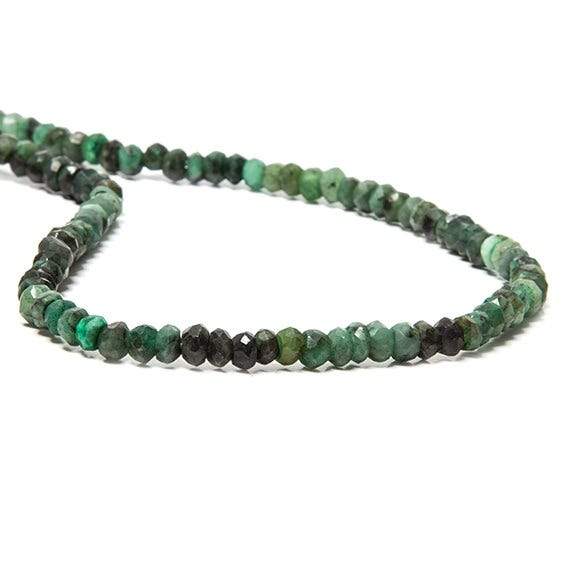 3mm Brazilian Emerald faceted rondelle Beads 13 inch 110 pieces