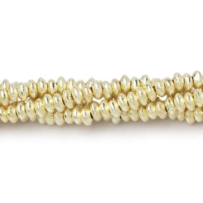 4mm Brushed Disc Beads