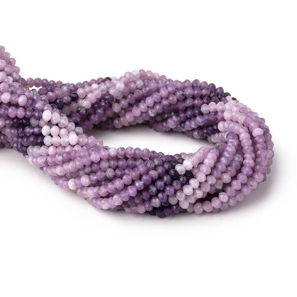 4mm Cape Amethyst Micro Faceted Rondelle Beads 12.5 inch 102 pieces