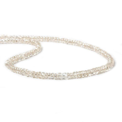 4mm Champagne Zircon Plain Rondelle 14 inch 158 pieces