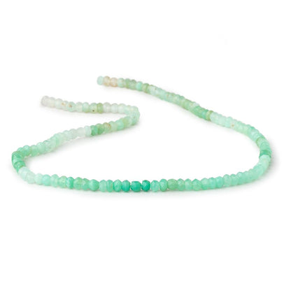 4mm Chrysoprase Faceted Rondelles 13.75 inch 122 pieces
