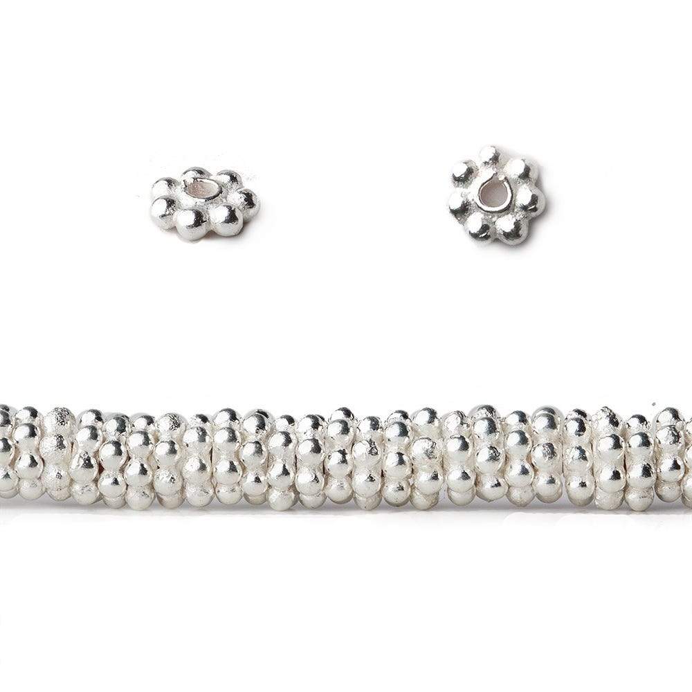 4mm Daisy Spacer Beads 8 inch 155 pieces