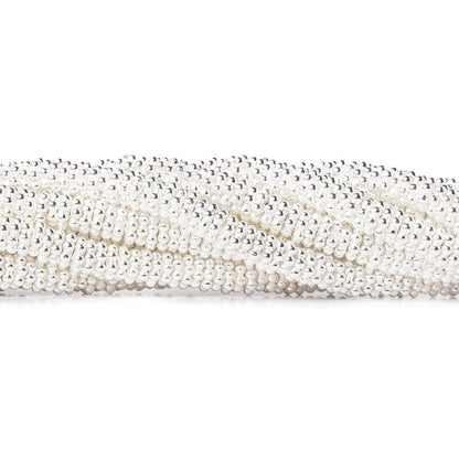 4mm Daisy Spacers with Sterling Silver Base 4 inch 76 Beads