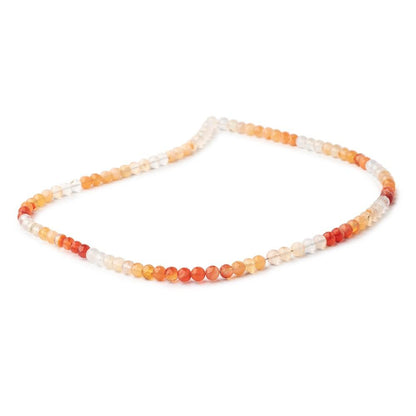4mm Fire Opal Faceted Round Beads 15.75 inch 100 pieces AA