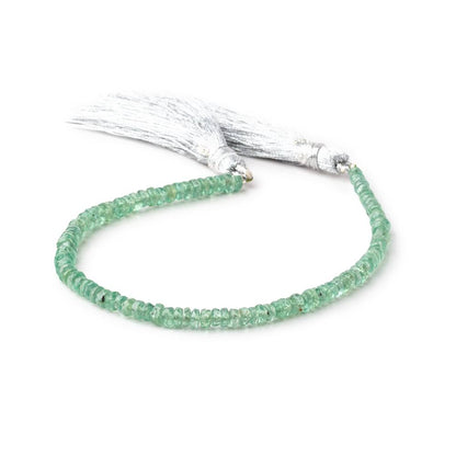 4mm Green Kyanite Faceted Rondelle Beads 8 inch 99 pieces