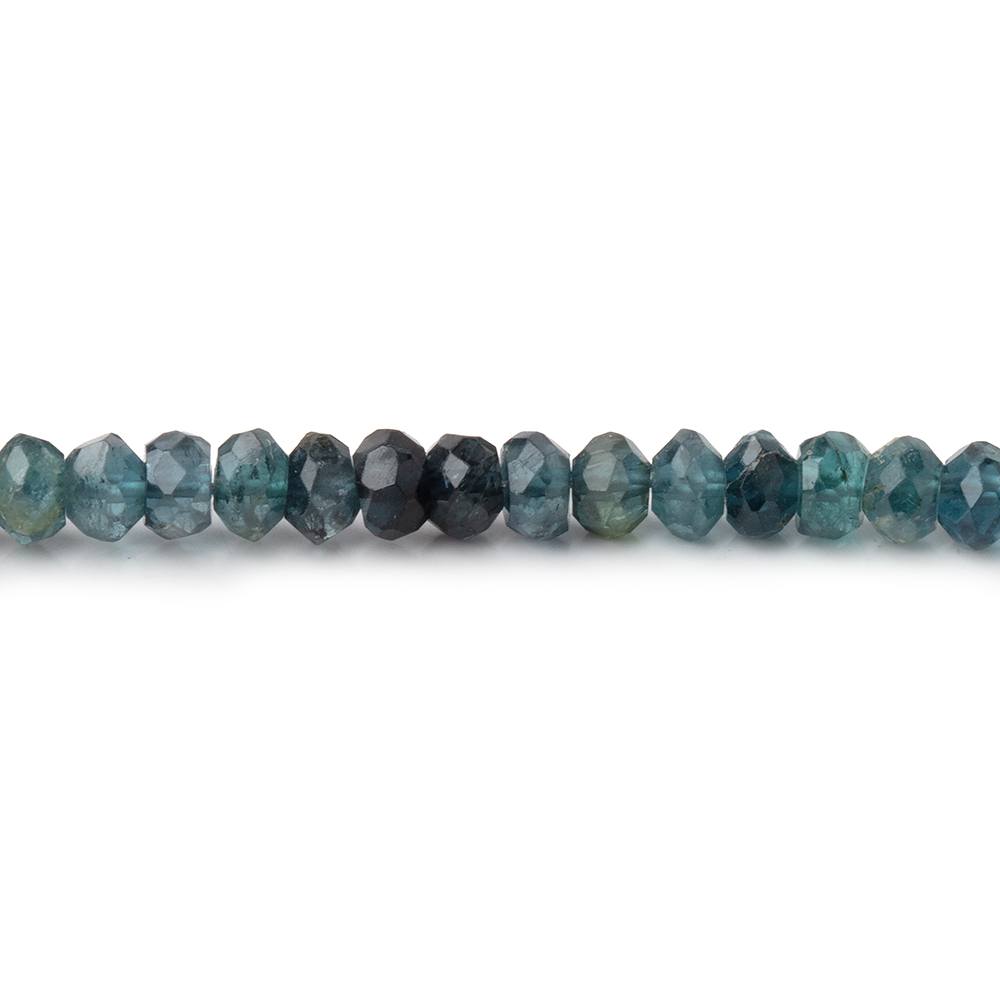 4mm Indicolite Tourmaline Faceted Rondelle Beads 14 inch 140 pieces