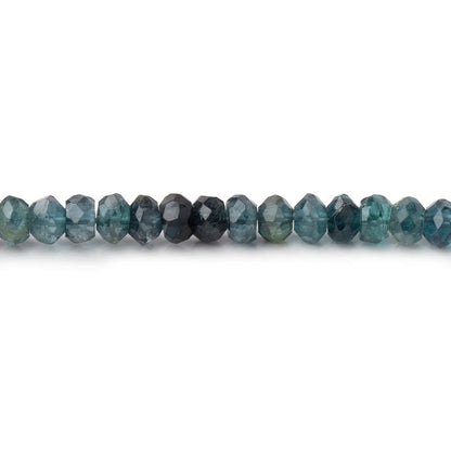 4mm Indicolite Tourmaline Faceted Rondelle Beads 14 inch 140 pieces