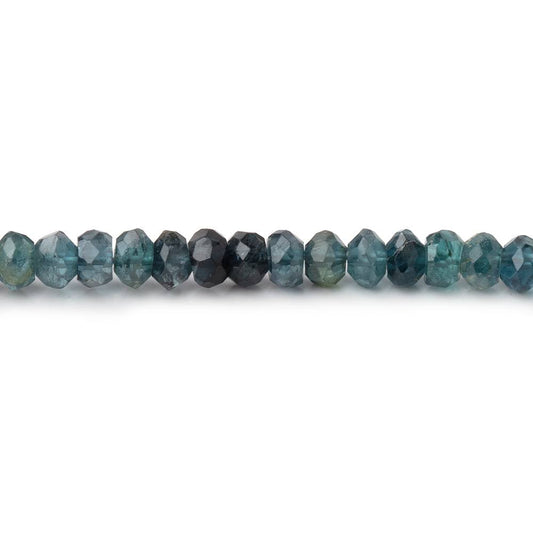 4mm Indicolite Tourmaline Faceted Rondelle Beads 14 inch 140 pieces