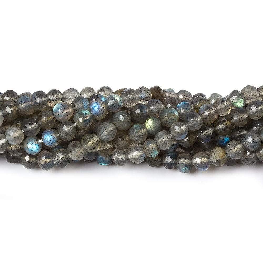 4mm Labradorite faceted round beads 13 inch 90 pieces
