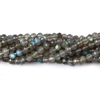 4mm Labradorite faceted round beads 13 inch 90 pieces