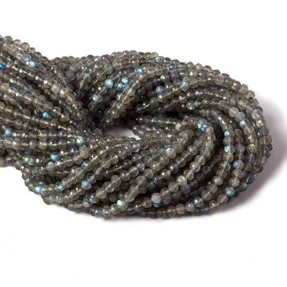 4mm Labradorite faceted round beads 13 inch 90 pieces