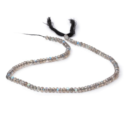 4mm Labradorite Micro Faceted Rondelle Beads 13.5 inch 114 pieces AAA