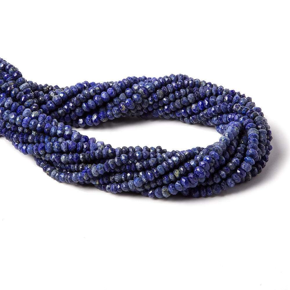 4mm Lapis Lazuli Faceted Rondelle Beads 13 inch 118 pieces