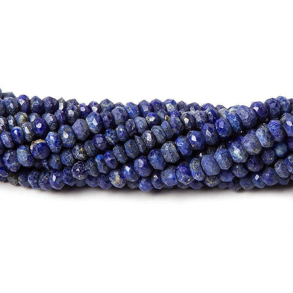 4mm Lapis Lazuli Faceted Rondelle Beads 13 inch 118 pieces
