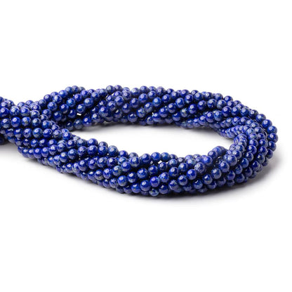 4mm Lapis Lazuli Plain Rounds 16 inch 98 Beads 1mm Hole