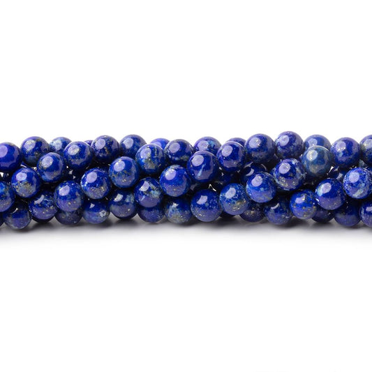 4mm Lapis Lazuli Plain Rounds 16 inch 98 Beads 1mm Hole