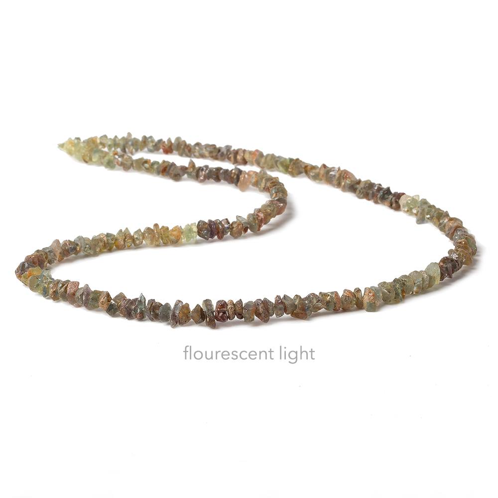 4mm Multi Color Sapphire Chip Beads 15 inch 211 pieces