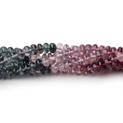 4mm Multi Color Spinel Plain Rondelle Beads 18 inch 175 pieces AAA