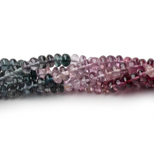 4mm Multi Color Spinel Plain Rondelle Beads 18 inch 175 pieces AAA