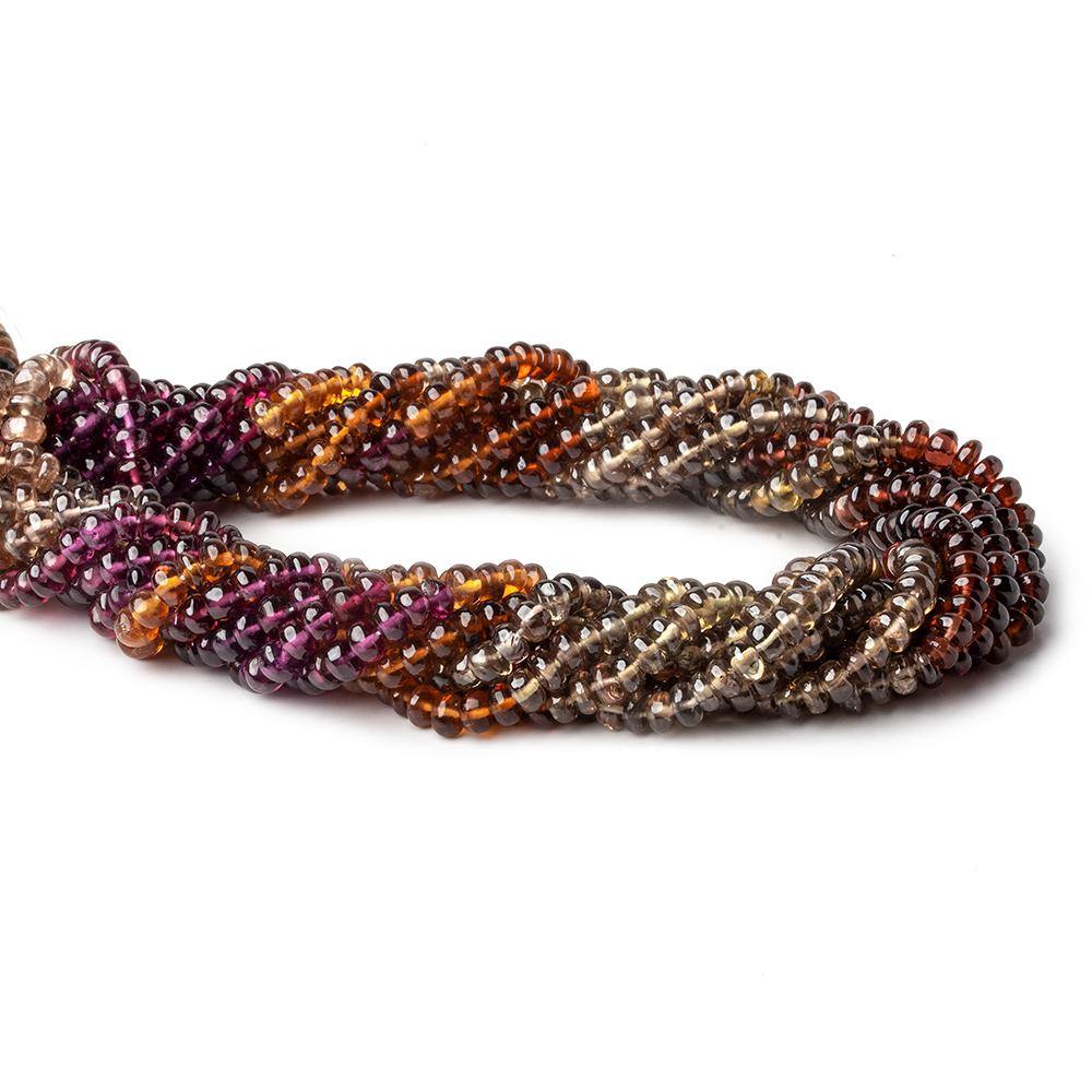 4mm Multi-gemstone Plain Rondelle Beads 13.75 inch 150 pcs