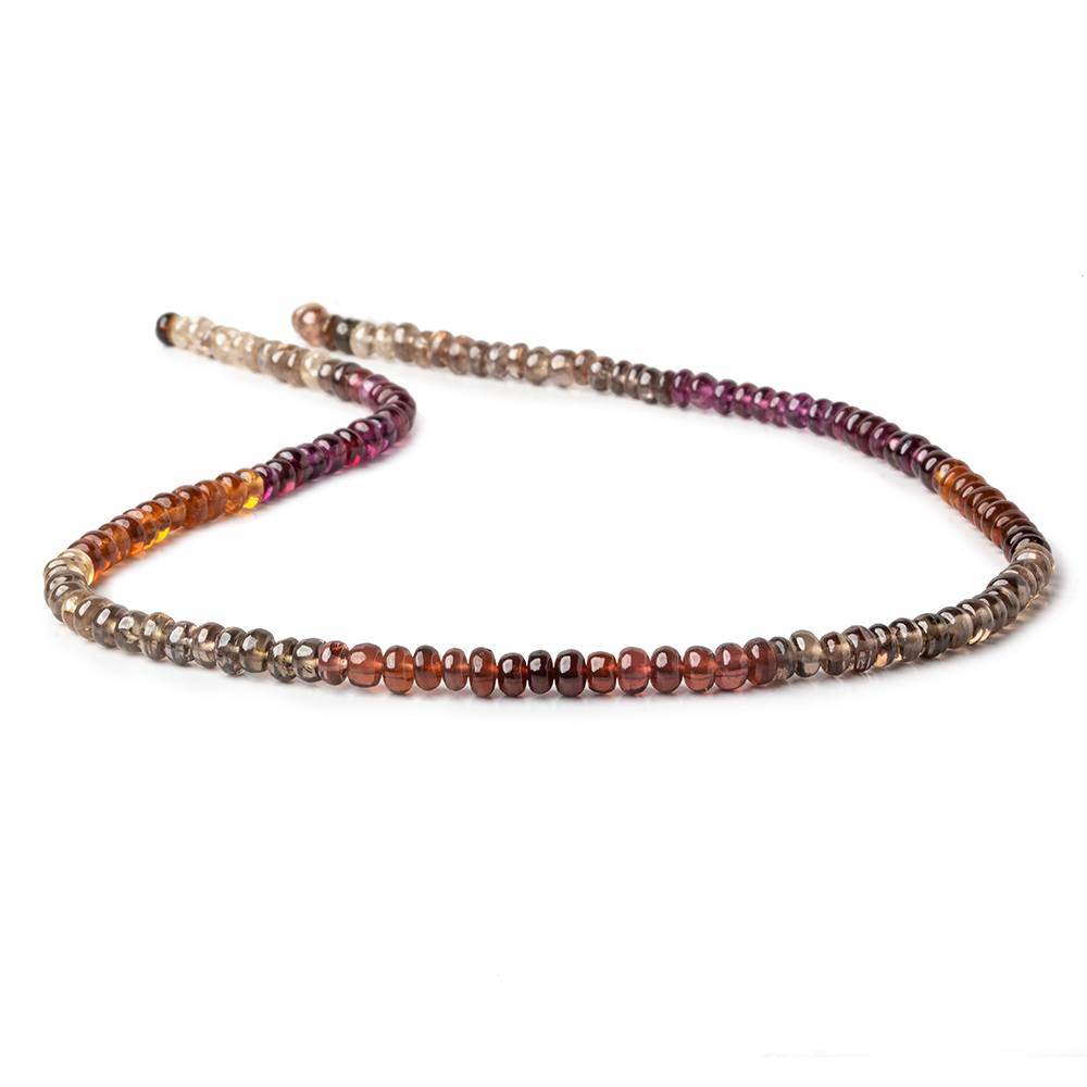 4mm Multi-gemstone Plain Rondelle Beads 13.75 inch 150 pcs