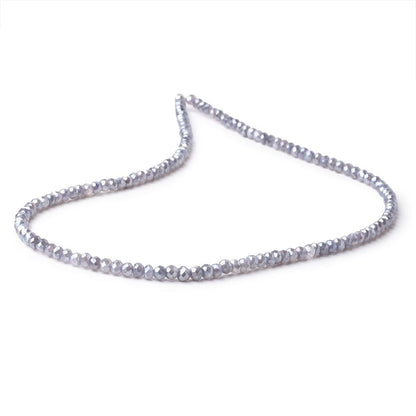 4mm Mystic Grey Moonstone Faceted Rondelle Beads 16 inch 133 pieces