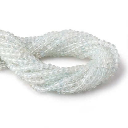 4mm Natural Topaz Micro Faceted Cube Beads 12 inch 70 pieces