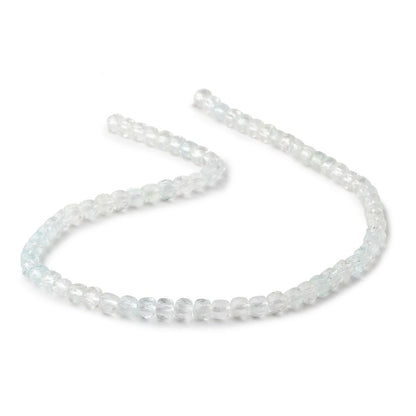 4mm Natural Topaz Micro Faceted Cube Beads 12 inch 70 pieces