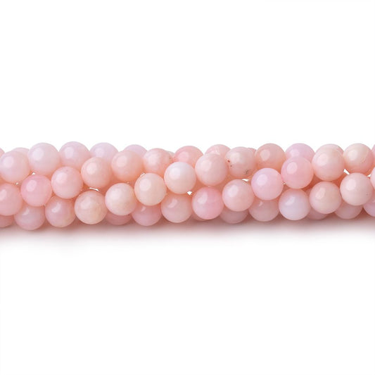 4mm Pink Peruvian Opal Plain Round Beads 16 inch 100 pieces